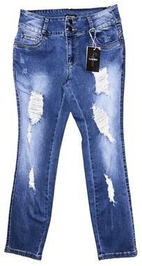 NWT Flamingo Ripped Mid-Rise Straight Leg Jeans Small (28'x28")